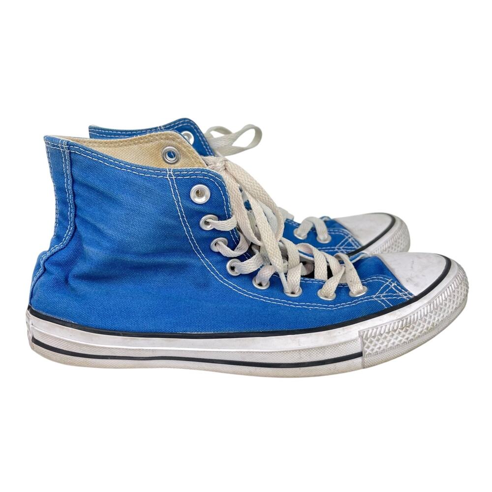Converse Women's Sz 9 / Mens Sz 7 Blue Chuck Taylor All Star High Top Sneakers - Picture 14 of 16
